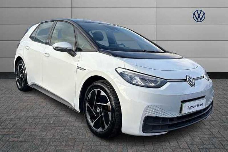 Used VW ID.3 Pro Performance 150 kW (204 HP) 2021 White Hatchback