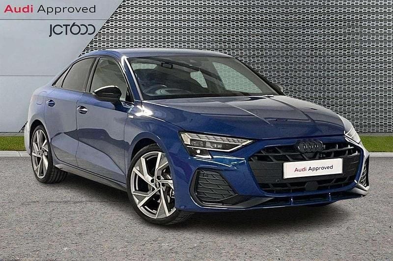 Blue Used 2025 Audi A3 Black Edition Sedan | £30,468 (Expensive) - Image 1/4