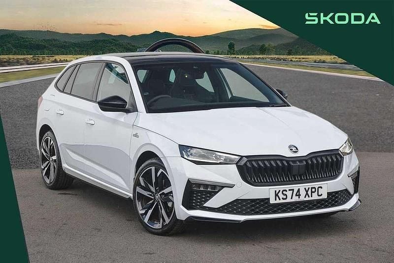 Moon white metallic Used 2024 Skoda Scala Monte Carlo Hatchback | £22,495 (Expensive) - Image 1/4