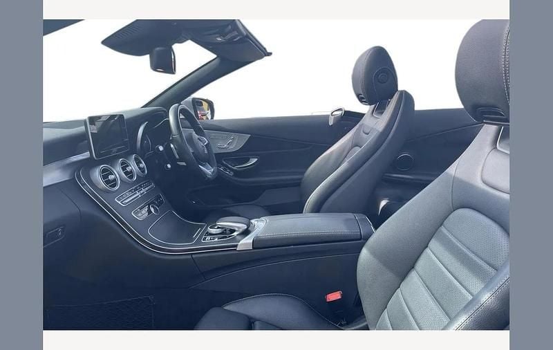 Used Mercedes C250 AMG line 200 HP (147 kW) 2018 Silver Cabriolet