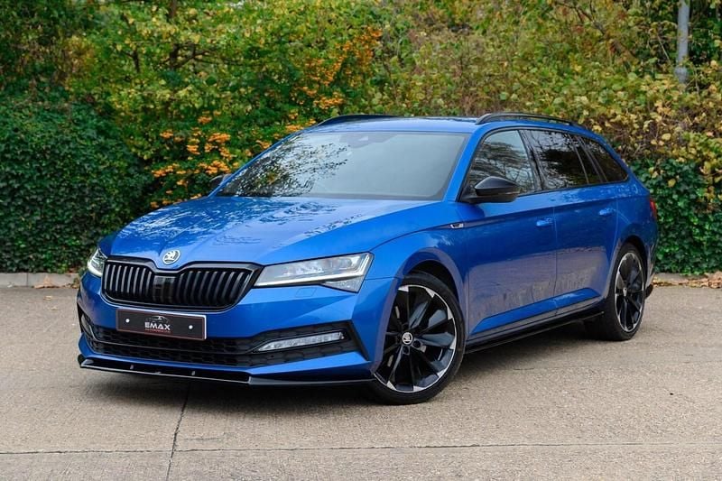 Used Skoda Superb SportlinePlus 2020 Blue Estate
