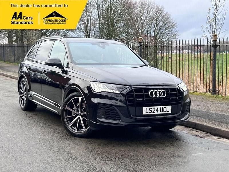 Black Used 2024 Audi Q7 S-Line SUV | £43,495 (Fair price) - Image 1/4
