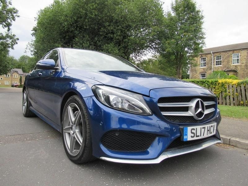 Blue Used 2017 Mercedes C220 AMG line Sedan | £11,995 (Fair price) - Image 1/4