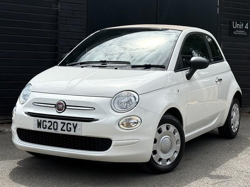 White Used 2020 Fiat 500C Pop Cabriolet | £8,490 (Fair price) - Image 1/4