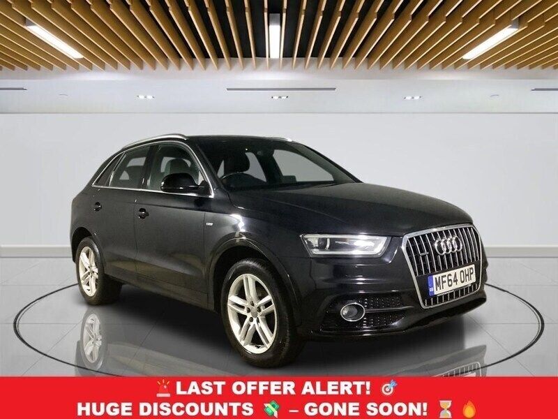 Black Used 2014 Audi Q3 S-Line SUV | £12,599 (Fair price) - Image 1/3