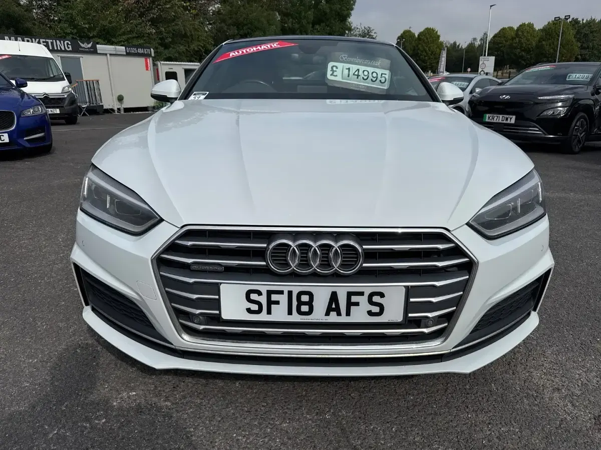 Used Audi A5 S-Line 252 HP (185 kW) 2018 White Coupe