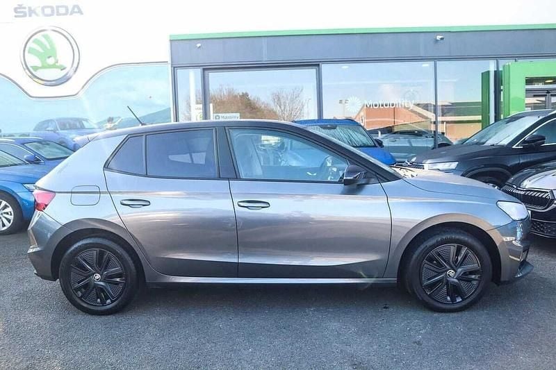 Used Skoda Fabia Colour Edition 70 HP (51 kW) 2023 Graphite grey metallic body / black magic pearl effect roof Hatchback