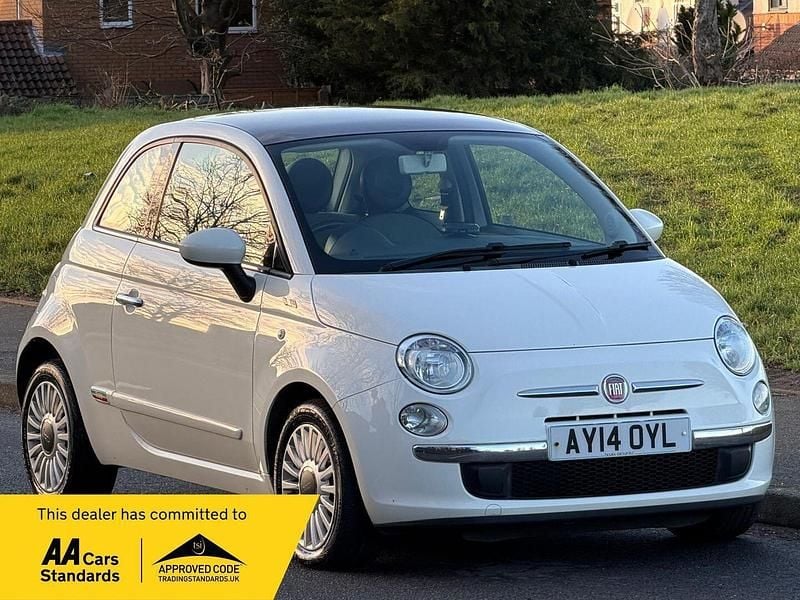 White Used 2014 Fiat 500 Lounge Hatchback | £2,795 (Good price) - Image 1/3