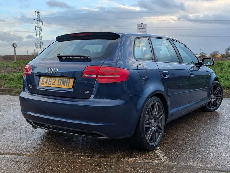 Used Audi A3 S-Line 2012 Blue Hatchback