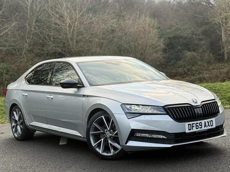 Used Skoda Superb SportlinePlus 190 HP (139 kW) 2020 Silver Hatchback