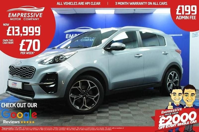 Silver Used 2021 Kia Sportage GT-Line SUV | £13,999 (Fair price) - Image 1/4