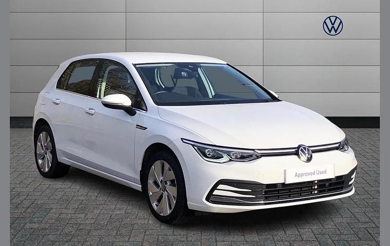 White Used 2021 VW Golf VIII Style Hatchback | £17,000 (Good price) - Image 1/4