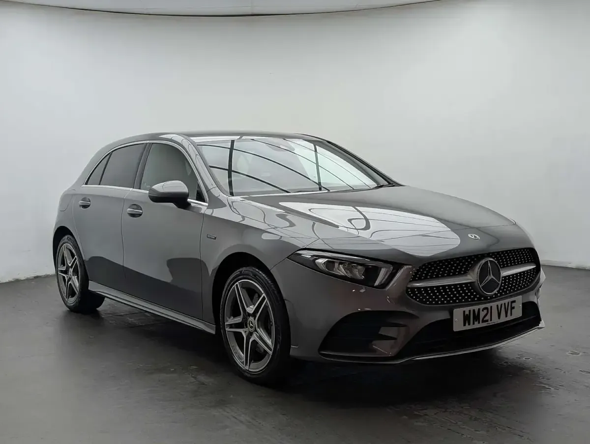 Used Mercedes A250 AMG line 214 HP (157 kW) 2021 Grey Hatchback