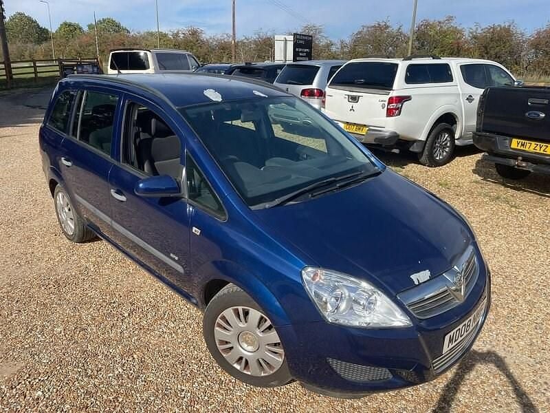 Blue Used 2008 Vauxhall Zafira MPV | £1,795 (Fair price) - Image 1/4