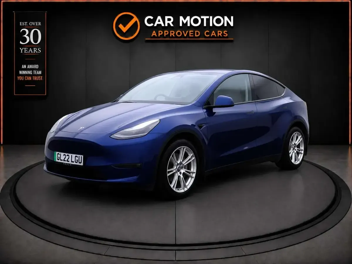 Used Tesla Model Y Long Range AWD 378 kW (514 HP) 2022 Blue SUV