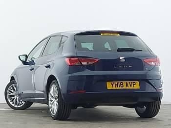 Used Seat Leon SE Dynamic 110 HP (80 kW) 2018 Blue Hatchback