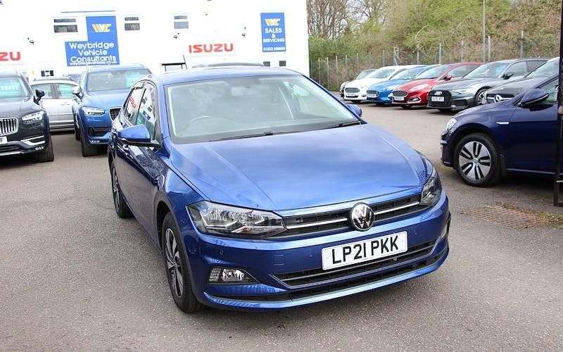 Used VW Polo Match 95 HP (69 kW) 2021 Blue Hatchback
