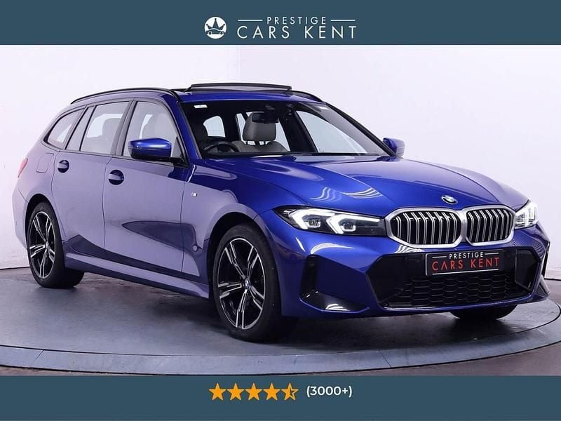 Blue Used 2022 BMW 320 M Sport Estate | £29,148 (A bit pricey) - Image 1/4