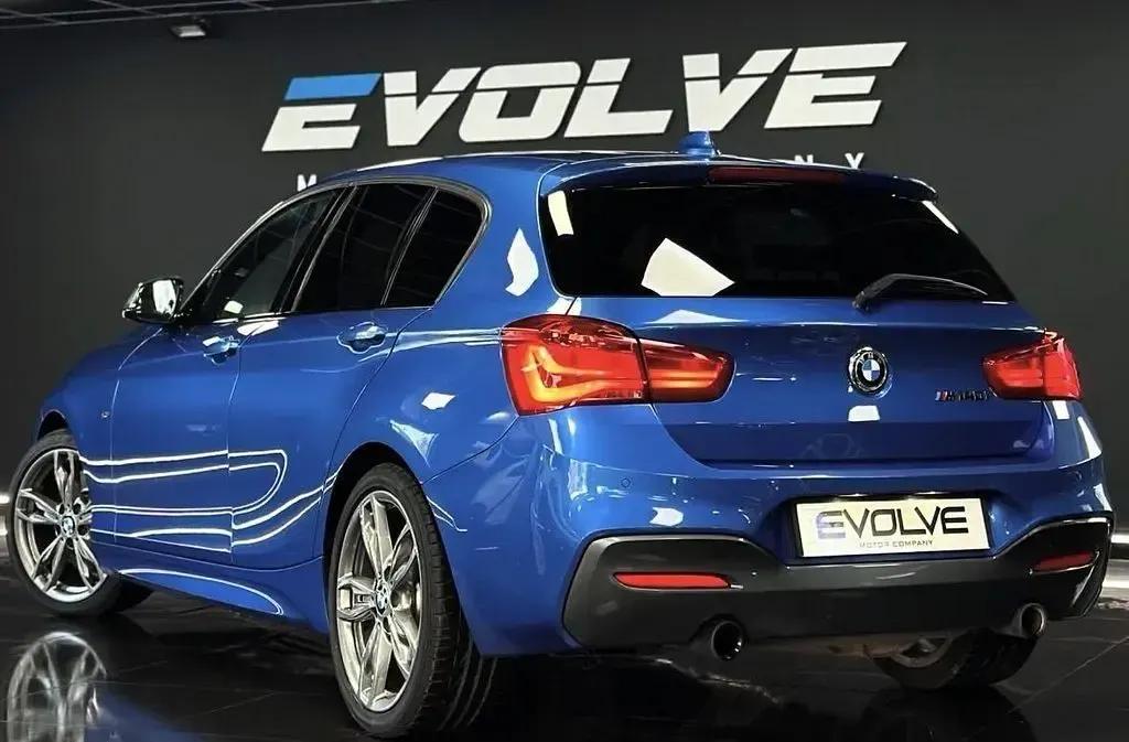 Used BMW M140 M Sport 335 HP (246 kW) 2017 Blue Hatchback