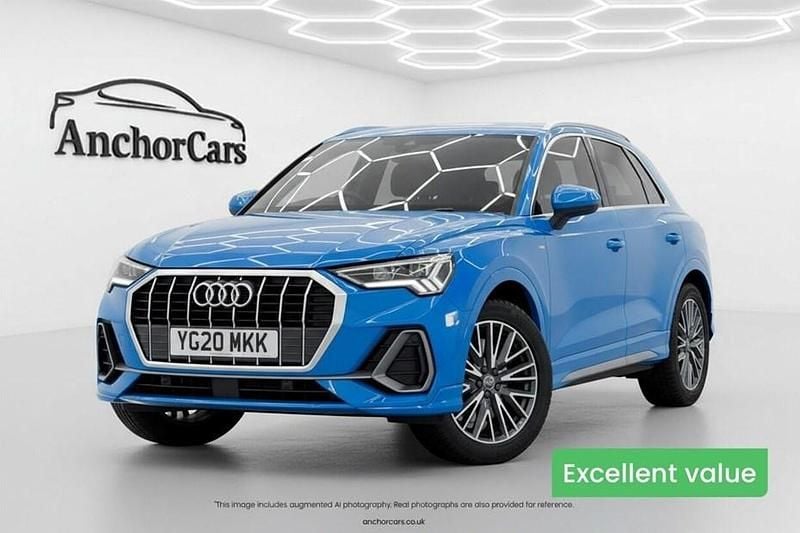 Blue Used 2020 Audi Q3 S-Line SUV | £17,585 (Fair price) - Image 1/1