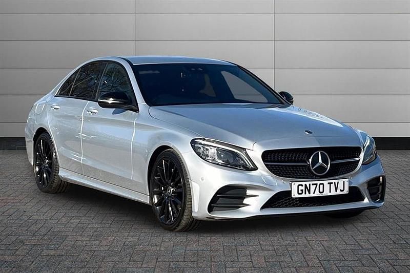 Used Mercedes C220 AMG Line Premium 194 HP (142 kW) 2020 Iridium silver Sedan