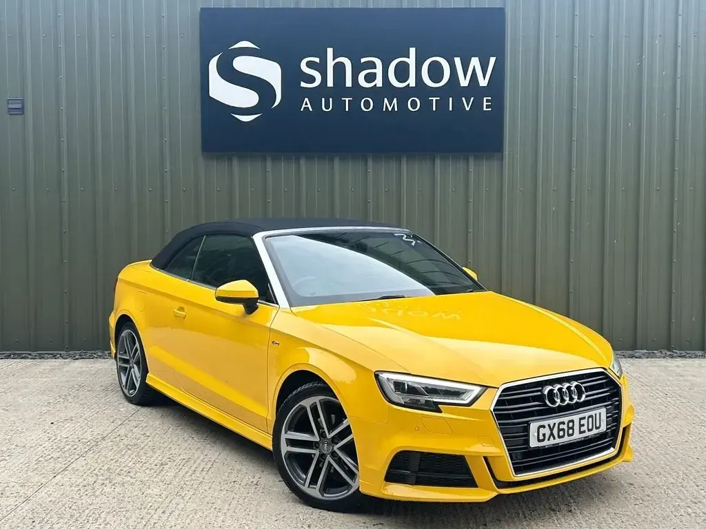 Used Audi A3 Cabriolet S-Line 150 HP (110 kW) 2018 Yellow Cabriolet