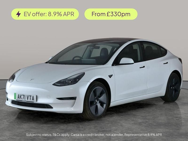 White Used 2021 Tesla Model 3 Long Range AWD Sedan | £18,874 (Fair price) - Image 1/2