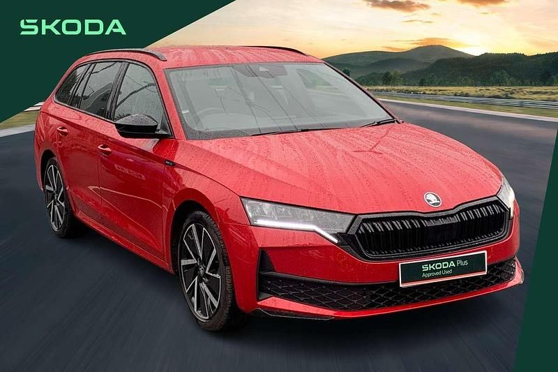Red Used 2025 Skoda Octavia SportLine Estate | £29,149 - Image 1/4