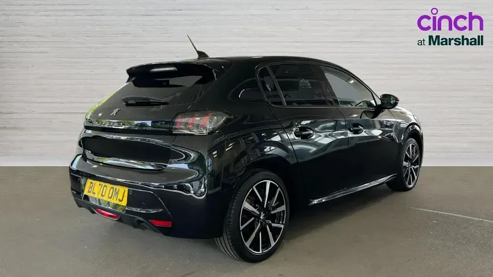 Used Peugeot 208 Allure 100 HP (73 kW) 2020 Black Hatchback