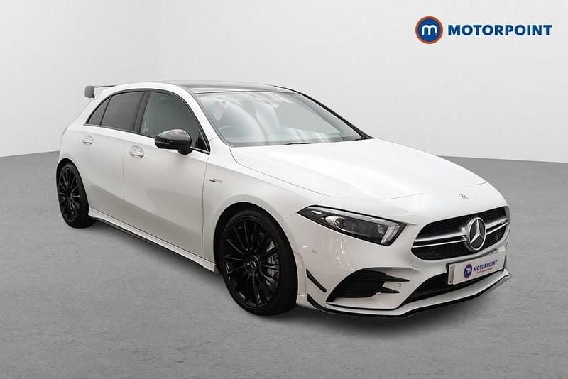 White Used 2021 Mercedes A35 AMG Premium Plus Hatchback | £26,899 (Fair price) - Image 1/4