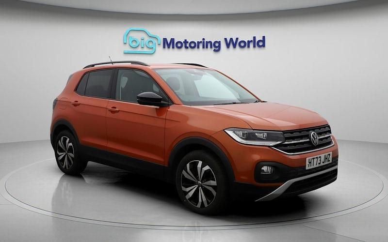 Used VW T-Cross Black Edition 110 HP (80 kW) 2024 Orange SUV
