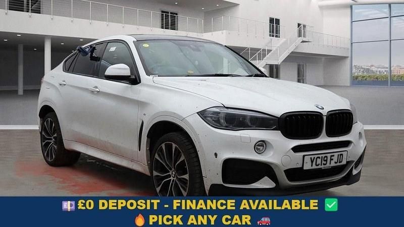 White Used 2019 BMW X6 M Sport SUV | £26,199 (Fair price) - Image 1/4