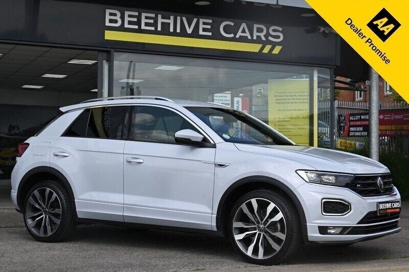 Silver Used 2021 VW T-Roc R-line SUV | £20,750 (Good price) - Image 1/4