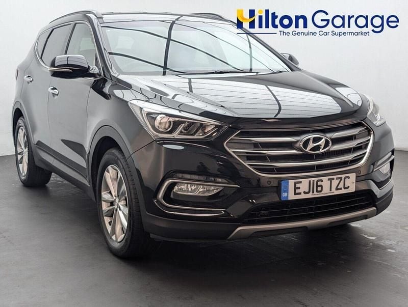 Black Used 2016 Hyundai Santa Fe Premium SUV | £14,250 (Fair price) - Image 1/4