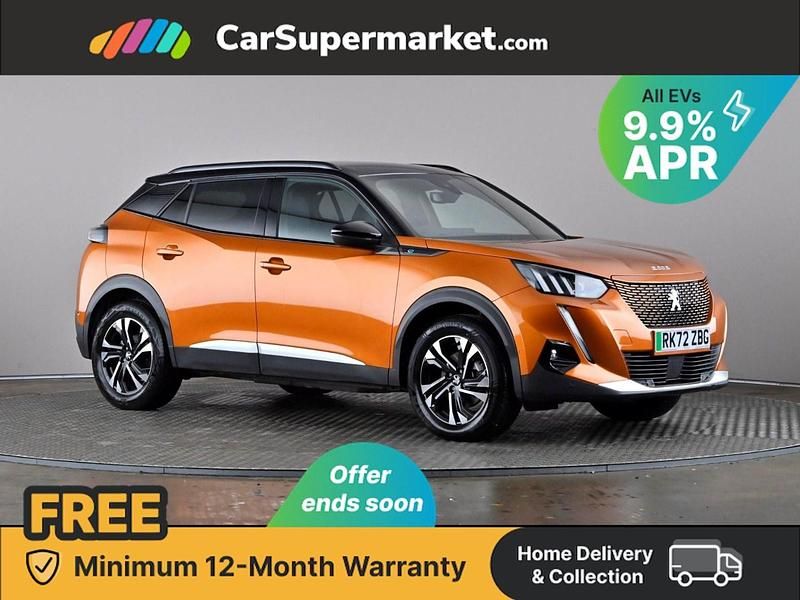 Orange Used 2022 Peugeot e-2008 GTi SUV | £15,197 (Fair price) - Image 1/3