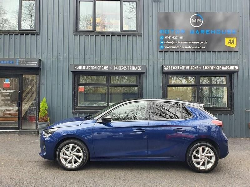 Used Vauxhall Corsa SRi 100 HP (73 kW) 2020 Blue Hatchback