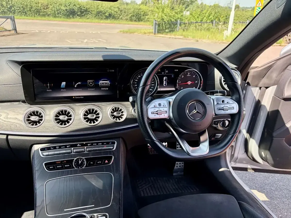 Used Mercedes E220 AMG line 2018 Silver Coupe