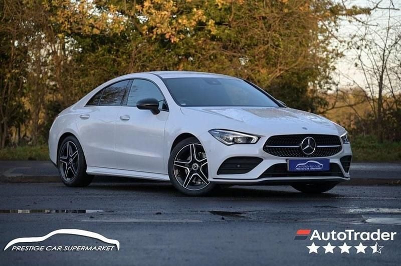 White Used 2023 Mercedes CLA180 AMG line Sedan | £21,199 (Good price) - Image 1/4