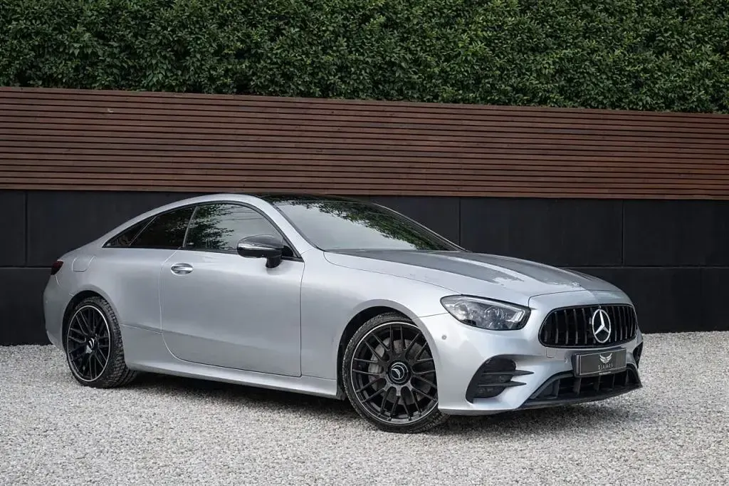 Used Mercedes E220 AMG line 2021 Silver Coupe