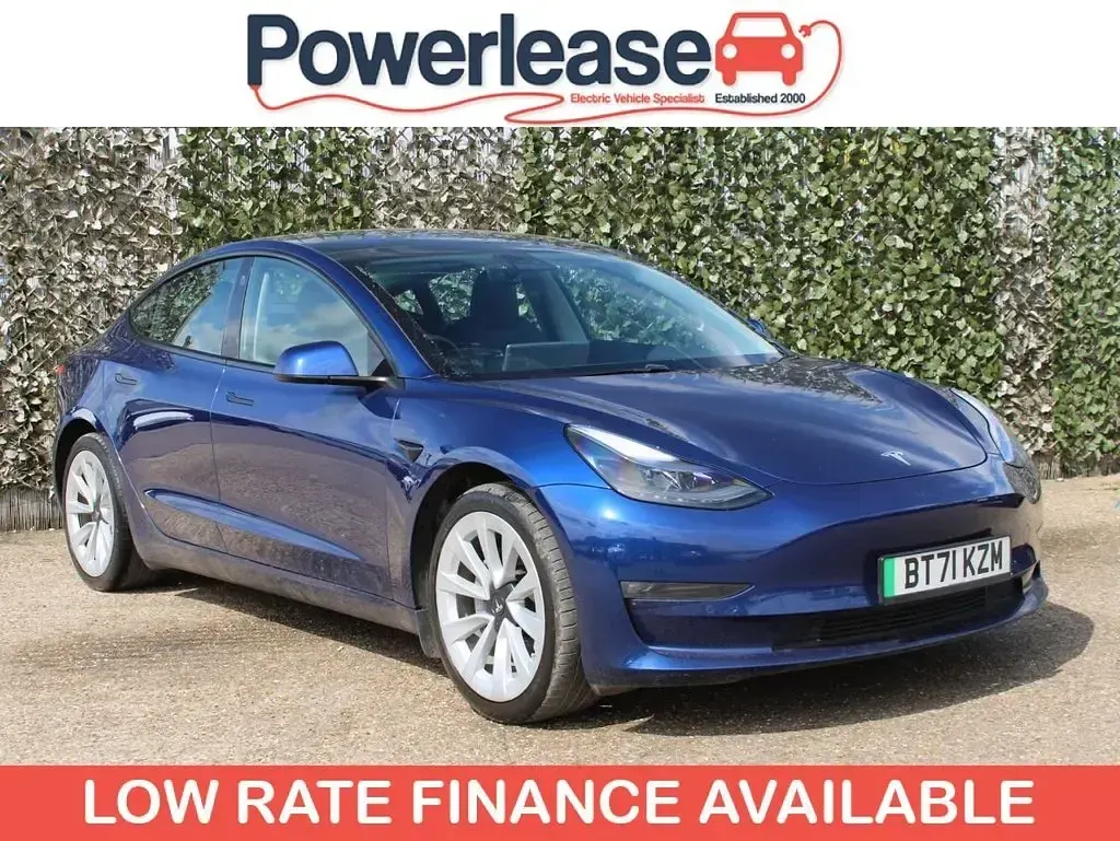 Used Tesla Model 3 Long Range AWD 254 kW (346 HP) 2021 Blue Sedan