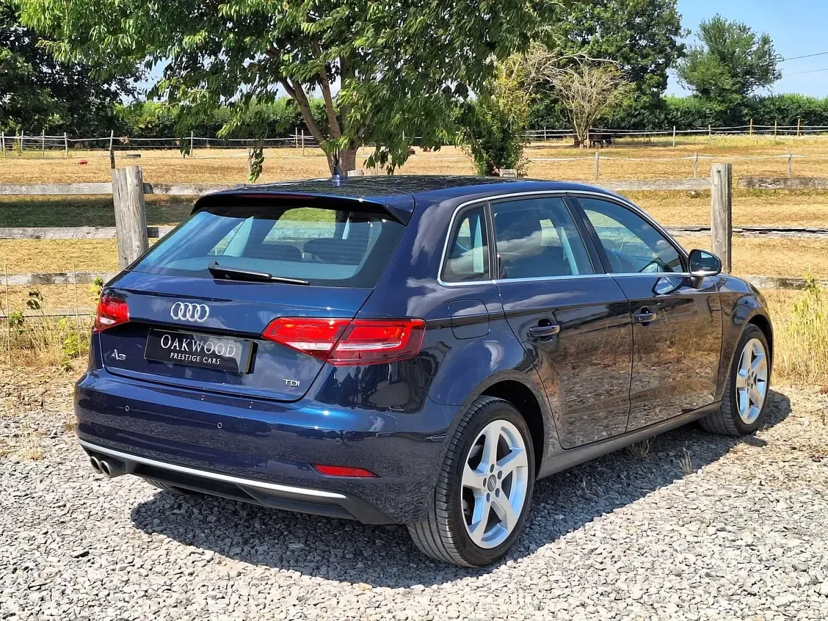 Used Audi A3 Sport 150 HP (110 kW) 2018 Blue Sedan