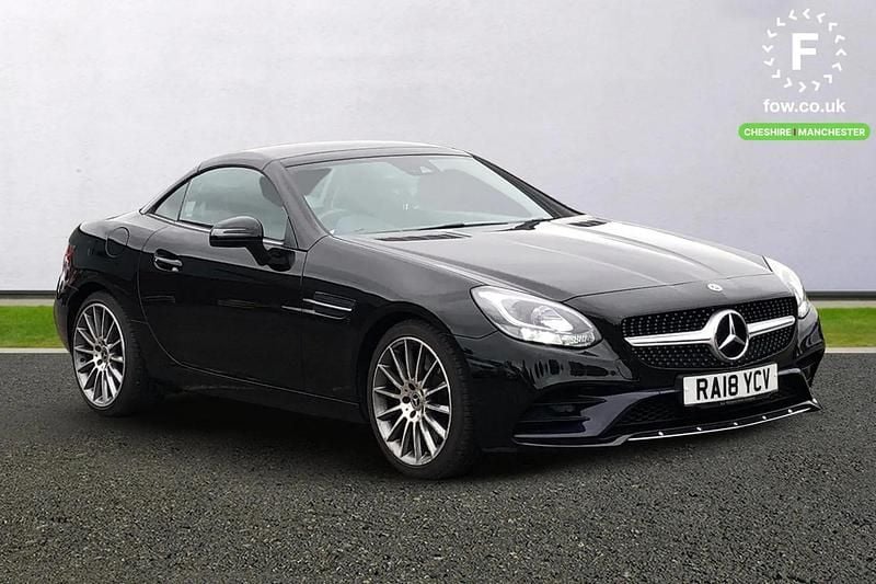 Black Used 2018 Mercedes SLC200 AMG line Cabriolet | £18,799 (Fair price) - Image 1/3