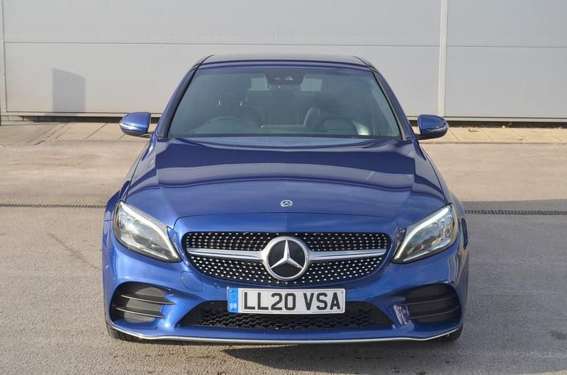 Used Mercedes C300e AMG line 2020 Blue Sedan