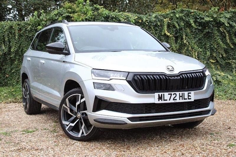 Silver Used 2022 Skoda Karoq SportLine SUV | £20,509 (Fair price) - Image 1/3