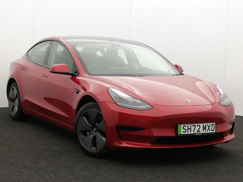 Red Used 2022 Tesla Model 3 RWD Sedan | £20,998 (Fair price) - Image 1/4