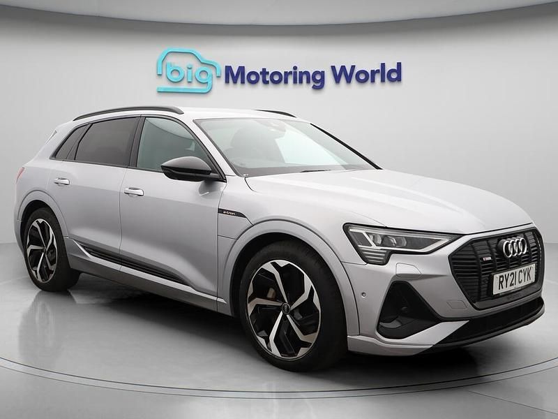 Silver Used 2021 Audi e-tron Black Edition SUV | £24,600 (Super price) - Image 1/4
