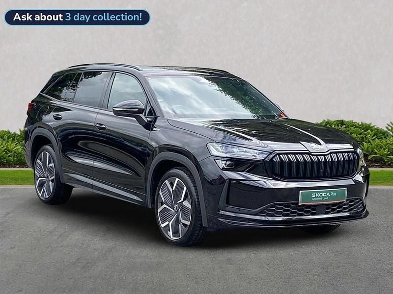 Black Used 2025 Skoda Kodiaq SportLine SUV | £39,467 (Expensive) - Image 1/4