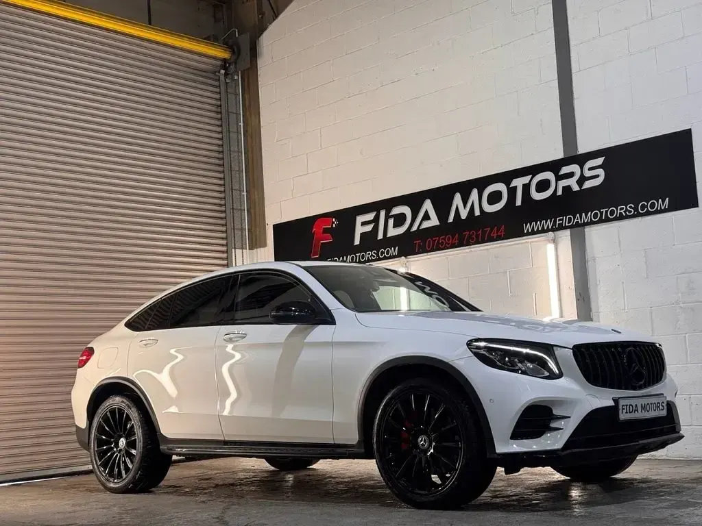 Used Mercedes GLC350 AMG line 2019 White Coupe