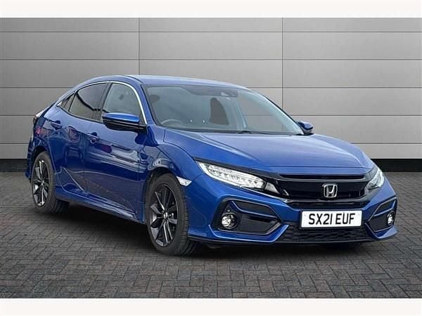 Brilliant sporty blue Used 2021 Honda Civic SR Hatchback | £13,490 (Fair price) - Image 1/2