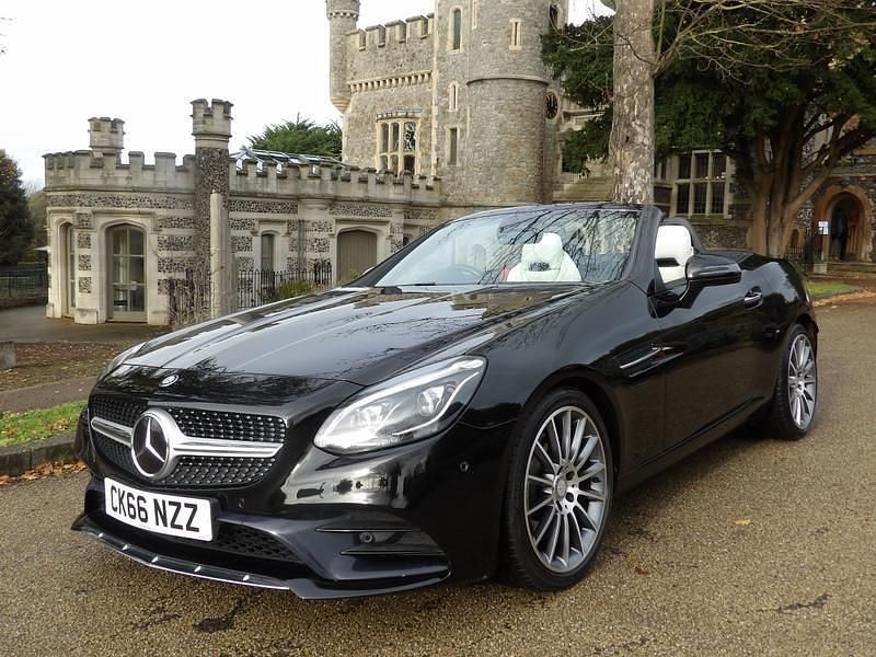 Black Used 2016 Mercedes SLC300 AMG line Cabriolet | £15,990 (Expensive) - Image 1/4